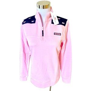 NWT! NEW! VINEYARD VINES WHALE EMBROIDERED SHEP SHIRT PINK JACKET WOMENS SIZE XS